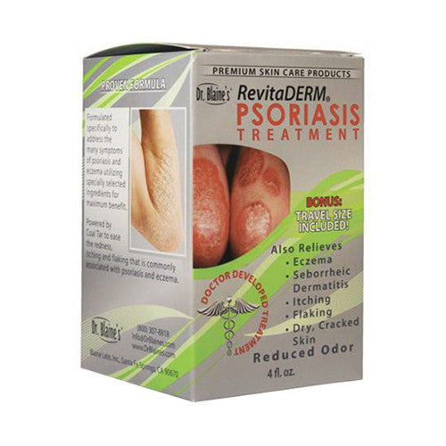 Dr. Blaines RevitaDERM Psoriasis Treatment, Reduced Odour Formula- 4 oz